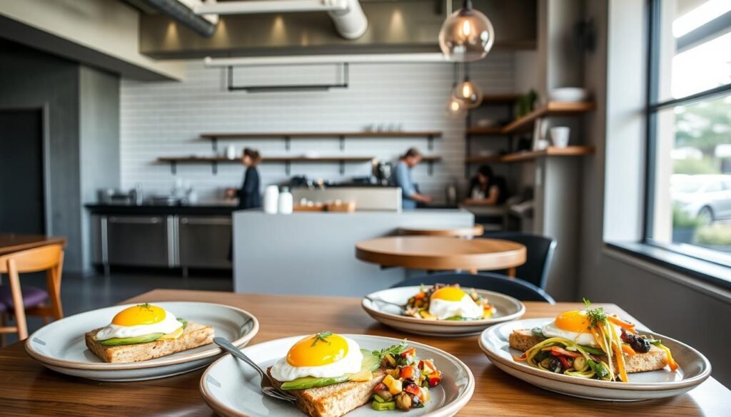 Breakfast spread at Gauge cafe in Brisbane Breakfast spread at Gauge cafe in Brisbane