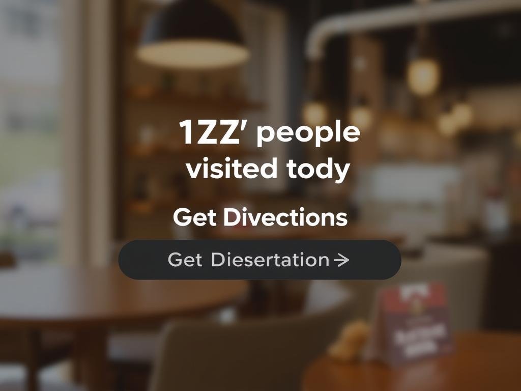 CTA button showing social proof statistic about cafe popularity