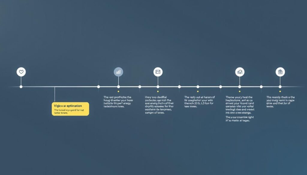 Timeline showing CTA optimization process for cafe website Timeline showing CTA optimization process for cafe website